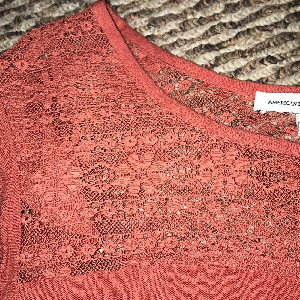 Rusty Colored Lace Top - Picture 5 of 8